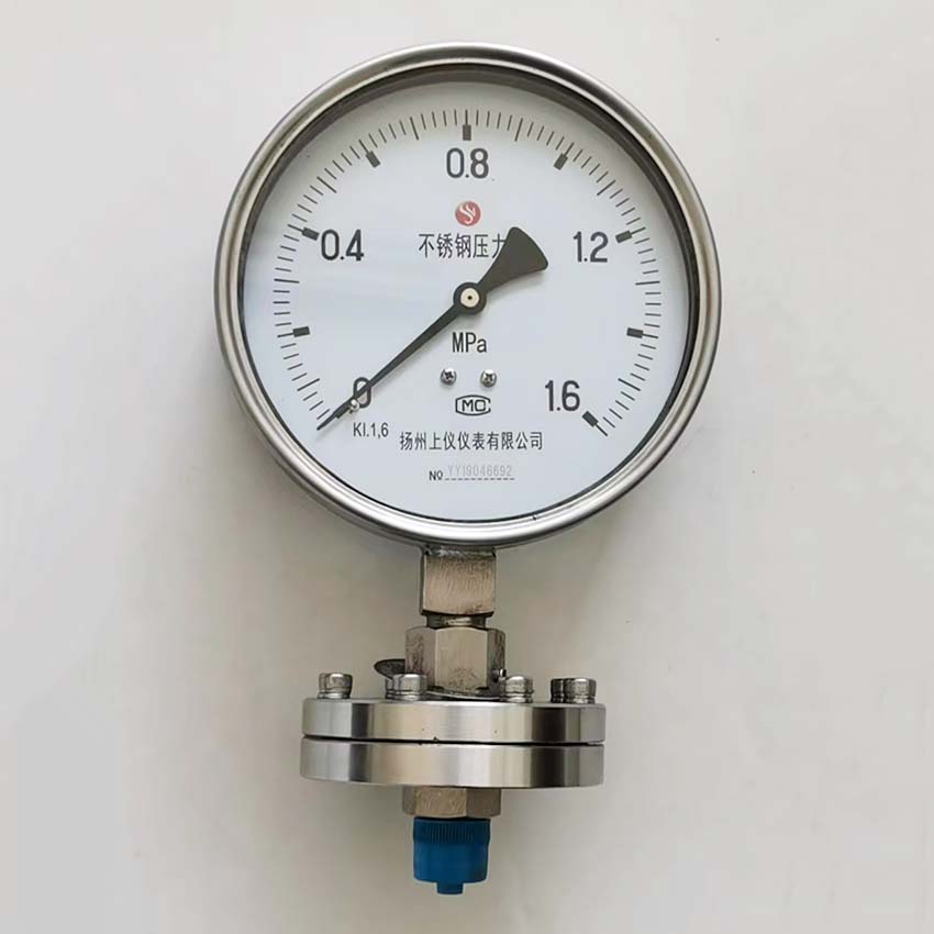 螺紋隔膜(mo)壓力表