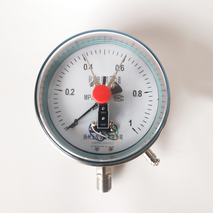 不鏽鋼(gang)電接點壓力表YXC-100B
